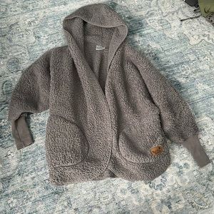 Nordic Beach Wrap Sherpa Cardigan One Size Fits Most Pockets Cozy